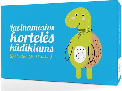 Lavinamosios kortelės kūdikiams Spalvotos 6 - 12 mėn.