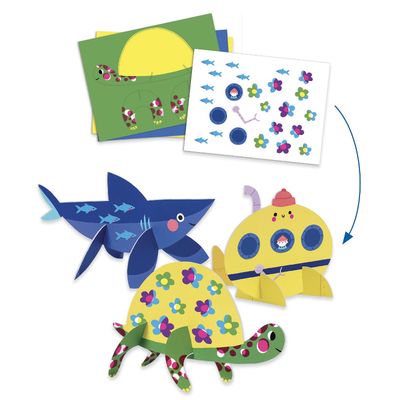 Kūrybinis rinkinys DJECO Multi-activity kit Seaside delights