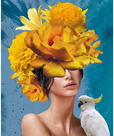 Tapyba pagal numerius FLOWER DREAM IN ORANGE 40x50