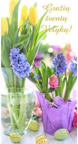 Velykinis pailgas atvirukas su voku