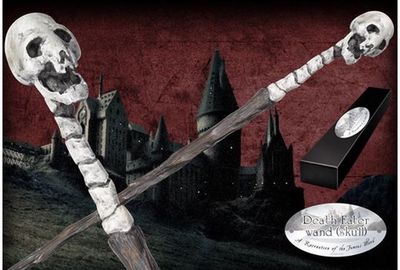 Kolekcinė burtų lazdelė HARRY POTTER DEATH EATER SKULL CHARACTER