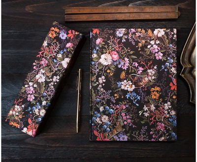 Užrašinė Flexis W.Kilburn FLORALIA, Midi, linijomis, 176 p.