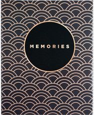 Nuotraukų albumas MEMORIES BLACK/GOLD, kišeninis,13x20/200