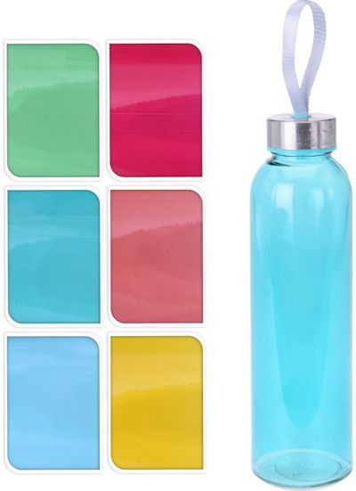 Stiklinė gertuvė COLOURS, 500 ml
