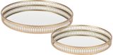 Padėklas GOLD WITH MIRROW, 25x25x3 cm
