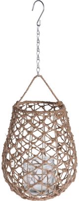 Pakabinamas žibintas NATURE ROPE, 25x29 cm