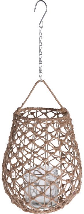 Pakabinamas žibintas NATURE ROPE, 25x29 cm
