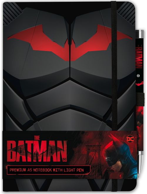 Užrašinė BATMAN su šviečiančiu rašikliu, A5 dovanos nuotrauka