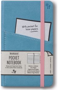 Užrašinė IF BOOKAROO, A6, 192 psl., linijomis, Sky Blue