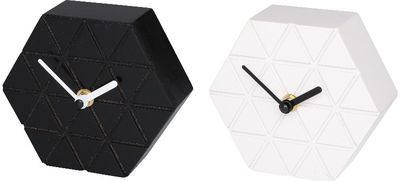 Stalo laikrodis CAROLINA BLACK/WHITE, 7 cm