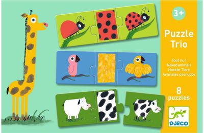 Lavinamoji dėlionė DJECO Naked animals