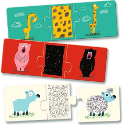 Lavinamoji dėlionė DJECO Naked animals