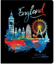 Sąsiuvinis Lastva SKYLINE, A5+, 80 g, 48 l., langeliais