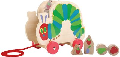 Traukiamas rūšiavimo žaislas The Very Hungry Caterpillar