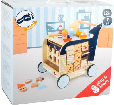 Stumdukas - veiklos kubas BABY WALKER WHALE