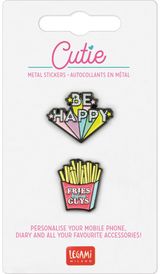 Klijuojami ženkliukai BE HAPPY, 2 vnt.