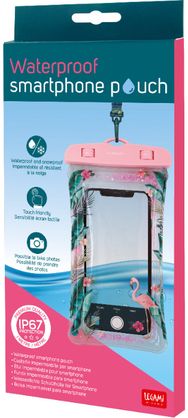 Dėklas telefonui WATERPROOF FLAMINGO su dirželiu