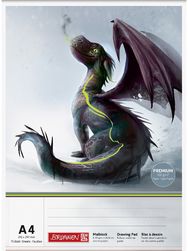 Piešimo bloknotas DRAGO, A4, 100 g, 75 l.