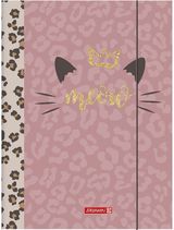 Aplankas plastikinis SWEET WILD CAT su guma, A3