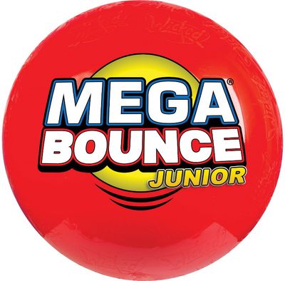 Itin tvirtas pripučiamas kamuolys WICKED Springball Mega Bounce Junior sk 1,40 c m įv. Spalvų