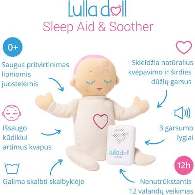 Lėlė LULLA DOLL SKY su raminančiais garsais