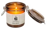Žvakė stiklainėlyje WALNUT, 10 cm