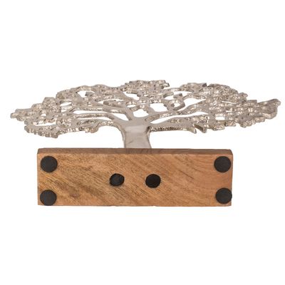 Namų dekoracija SILVER TREE OF LIFE, 30 x 33 cm
