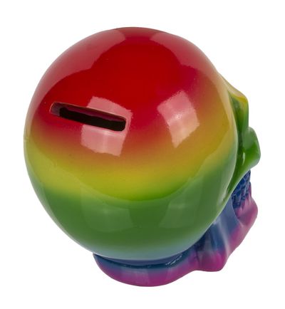 Taupyklė RAINBOW SKULL, 13 cm