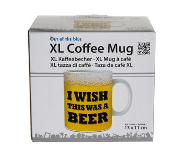 Puodelis I WISH I WAS A BEER, 13 x 11 cm