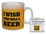 Puodelis I WISH I WAS A BEER, 13 x 11 cm