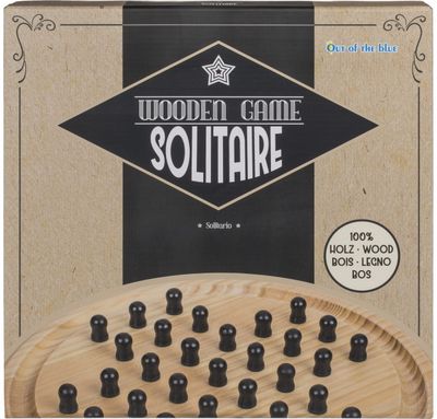 Stalo žaidimas SOLITAIRE (medis) 28, 5 x 28, 5 cm.