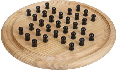 Stalo žaidimas SOLITAIRE (medis) 28, 5 x 28, 5 cm.