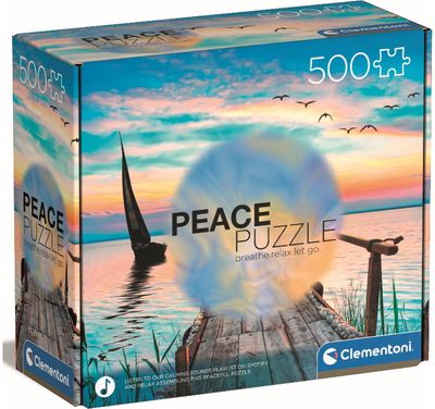 Dėlionė CLEMENTONI PEACE PUZZLE PEACEFUL WIND 500 det.