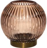 Žvakidė FANNIK LUNA GLASS BROWN, 14cm