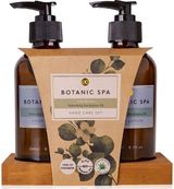 Rankų priežiūros rinkinys BOTANIC SPA mediniame padėkliuke (rankų muilas+rankų l osjonas), 240 ml x 2