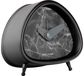 Žadintuvas TRIANGLE MARBLE LOOK BLACK, 8,6 cm