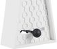 Stalinis laikrodis HONEYCOMB PENDULUM DARK WHITE, 25 cm