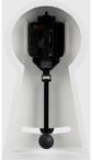 Stalinis laikrodis HONEYCOMB PENDULUM DARK WHITE, 25 cm