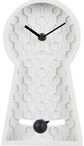 Stalinis laikrodis HONEYCOMB PENDULUM DARK WHITE, 25 cm