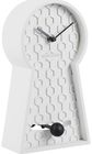 Stalinis laikrodis HONEYCOMB PENDULUM DARK WHITE, 25 cm