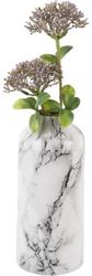 Vaza MARBLE LOOK STRAIGHT IRON WHITE, 20 cm