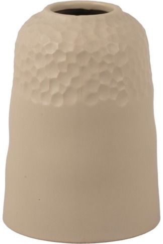 Vaza CARVE CERAMIC MATT WARM GREY, 16 cm