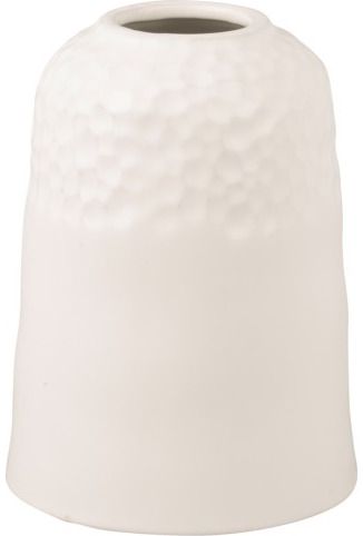 Vaza CARVE CERAMIC MATT WHITE, 16 cm