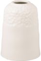 Vaza CARVE CERAMIC MATT WHITE, 16 cm