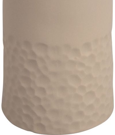 Vaza CARVE HIGH CERAMIC MATT WARM GREY, 28 cm