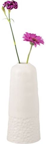 Vaza CARVE HIGH CERAMIC MATT WHITE, 28 cm