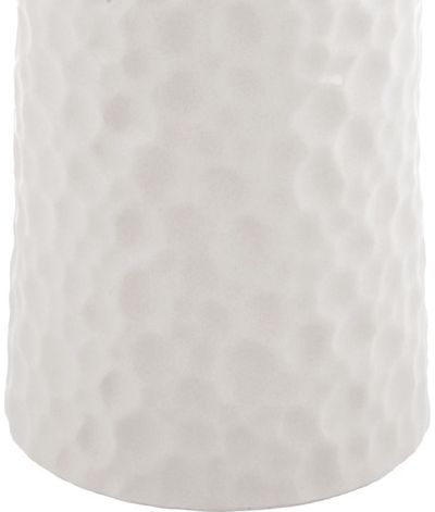 Vaza CARVE CERAMIC MATT WHITE, 28 cm