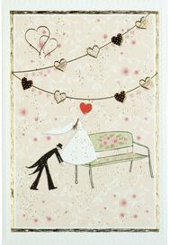 Atvirukas WEDDING BENCH