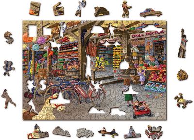 Medinė dėlionė WOODEN CITY In the Toy Shop 400 det.