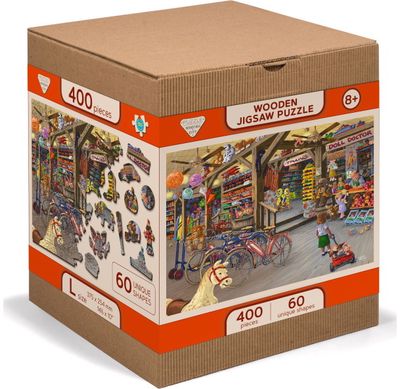 Medinė dėlionė WOODEN CITY In the Toy Shop 400 det.